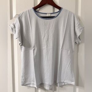 Hayden Striped Short Sleeve Top